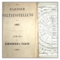 ALTER BAEDEKER ZUR WELTAUSSTELLUNG PARIS 1867
