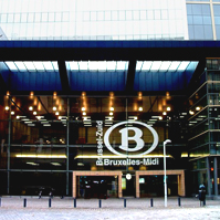 Brüssel Gare du Midi, Ankunftsbahnhof des Thalys aus Köln