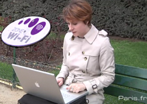 Gratis WLAN Wi-Fi Internetzugang von der Stadt Paris in Parks