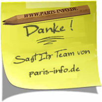 Post-it: Das paris-info Team sagt DANKE!